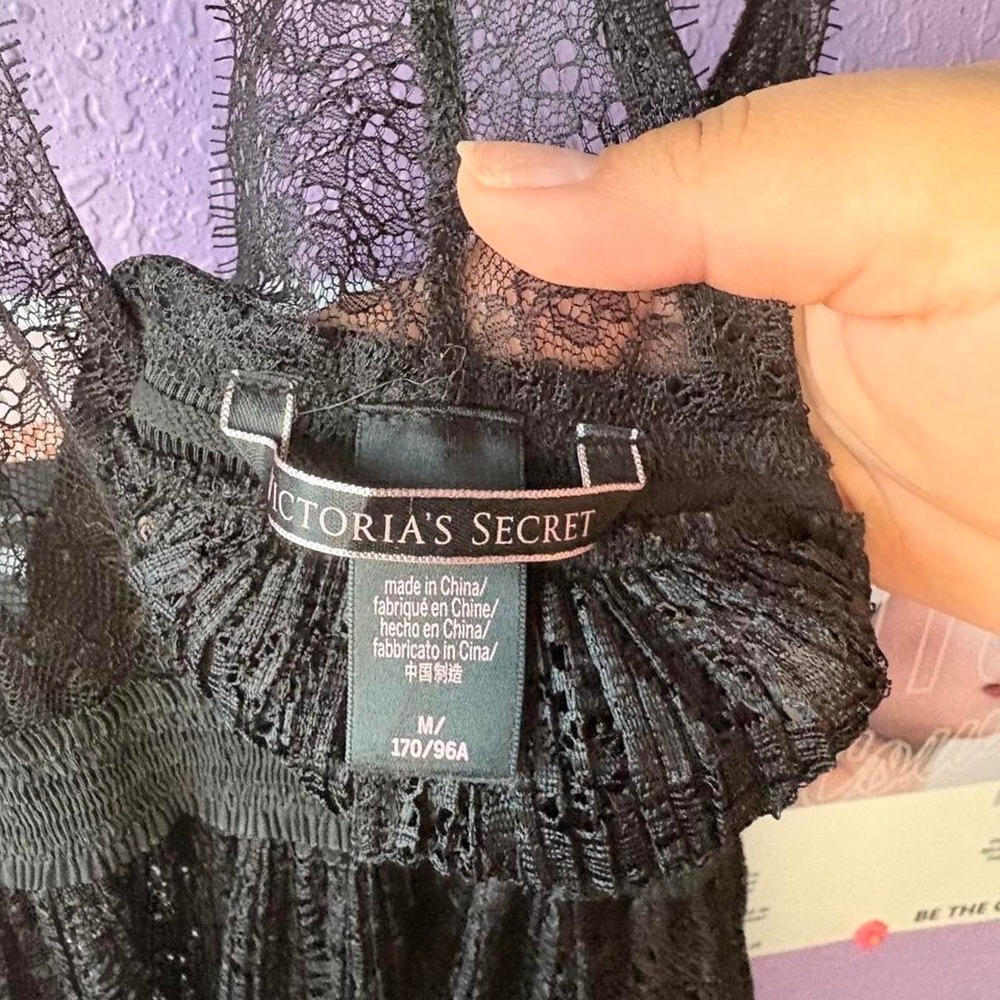 Victoria's Secret Black Lace Babydoll Top - Picture 3 of 3